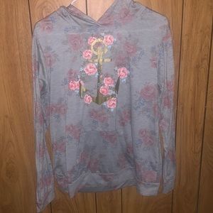 Hooded pull over shirt with pockets